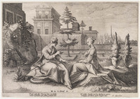 KG 02509
<br/>
Metamorfosen: Juno en Semele
<br/>
<em>Anoniem NL (16de - 17de eeuw)</em>